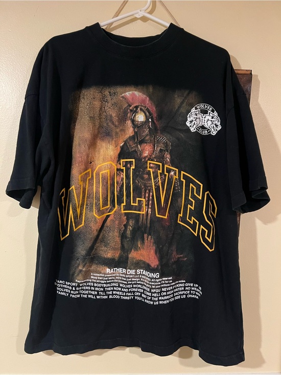 Darc Sport Other - EUC Darc Sport Wolves Shirt Size Large Trojan Soldier Limited Edition 611/1000